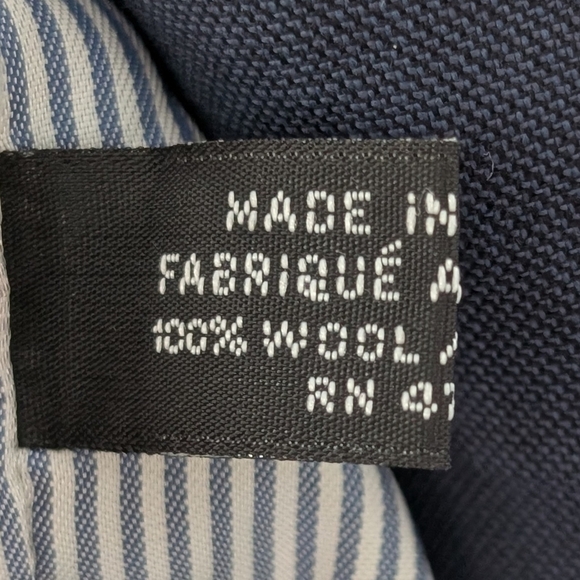 Tommy Hilfiger Men's Navy Wool Vest ~ Size XL - Picture 8 of 10